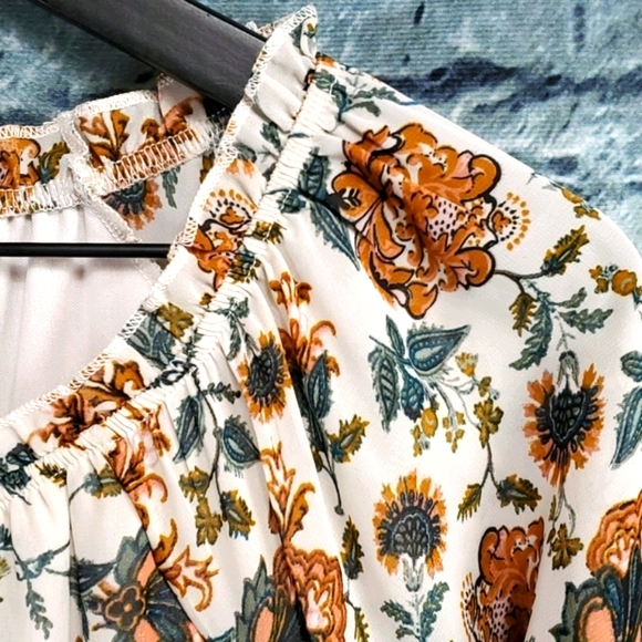 Ophelia Roe | NWOT Cottagecore Boho Floral Tunic Top - Picture 3 of 10